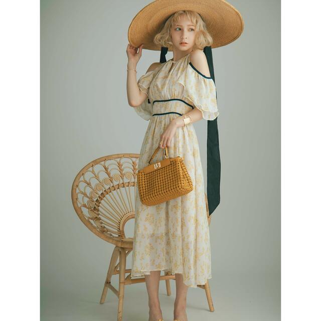 【crayme】 3way Sleeve Flower Dress