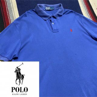 ポロラルフローレン(POLO RALPH LAUREN)の90s 古着 ポロ ラルフローレン 刺繍ロゴ L ビッグシルエット ゆるだぼ(ポロシャツ)