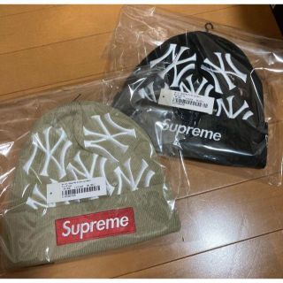 シュプリーム(Supreme)のSupreme Yankees New Era Box Logo Beanie(ニット帽/ビーニー)