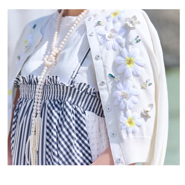 chesty⭐︎マーガレット刺繍カーディガン-eastgate.mk