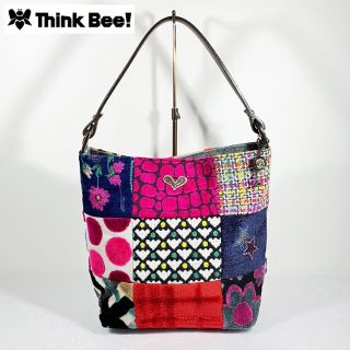 ✨未使用✨Think Bee! シンクビー  トートバッグ デニム パッチワーク