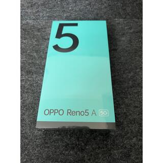 オッポ(OPPO)のOPPO Reno5 A eSIM A103OP アイスブルー　新品未開封(スマートフォン本体)