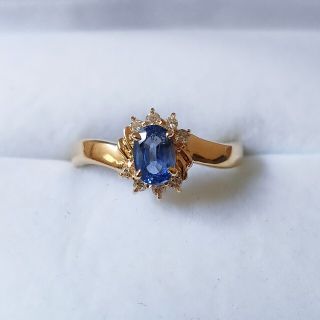 ジュエリーマキ ダイヤモンド×ルビー リング K18YG 0.95ct 7.9g