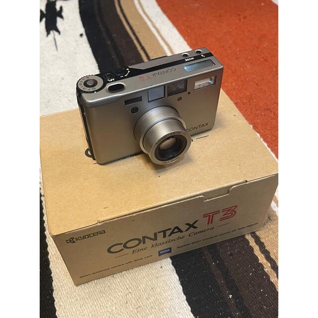 美品　CONTAX T3D（シルバー）高級コンパクトカメラ　専用ケース付き