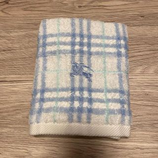 バーバリー(BURBERRY)のバーバリーウォッシュタオルブルー(タオル/バス用品)