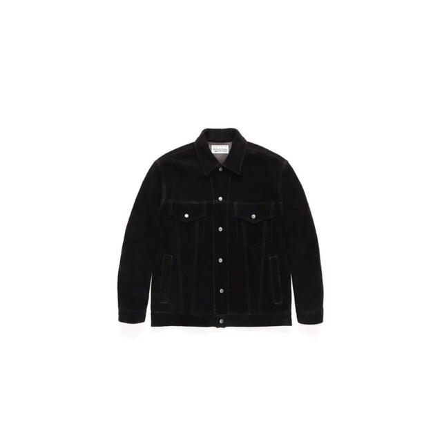 カラーBLACKWACKOMARIA SUEDE LEATHER TRUCKER JACKET