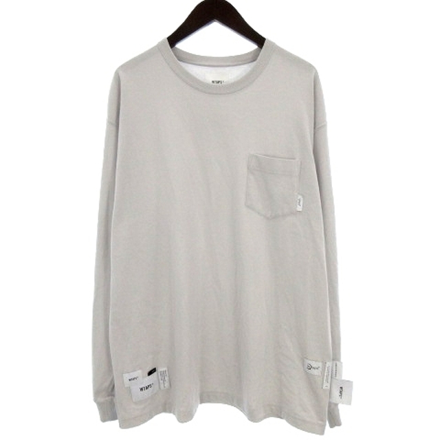 ダブルタップス 21SS BLANK LS COPO Tシャツ グレー 04