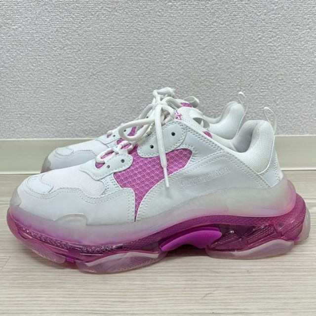 箱保存袋付き バレンシアガ TRIPLE S トリプルS クリアソールスニーカー
