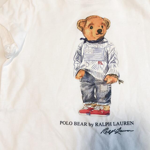 POLO RALPH LAUREN(ポロラルフローレン)の新作◇ラルフローレン ガールズ半袖Tシャツ ホワイト 6X/125 キッズ/ベビー/マタニティのキッズ服女の子用(90cm~)(Tシャツ/カットソー)の商品写真