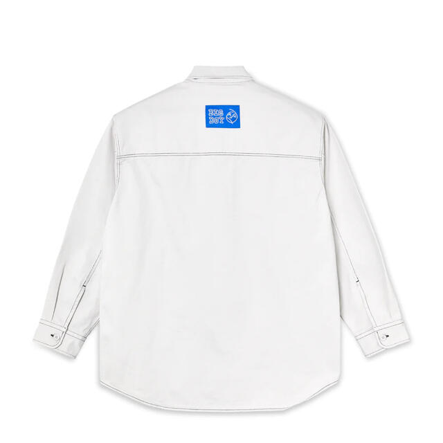 POLAR SKATE / BIG BOY SHIRT WASHED WHITE