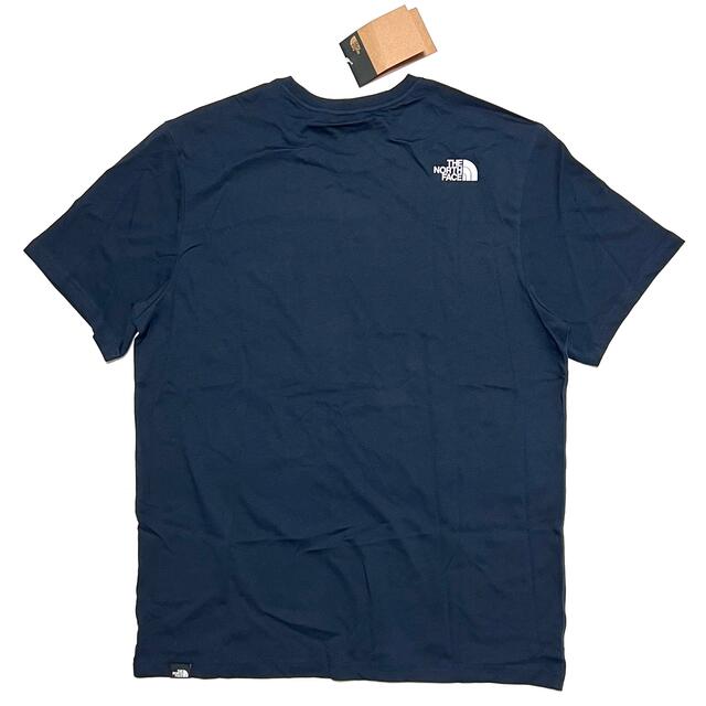 THE NORTH FACE(ザノースフェイス)のL 新品 海外限定 ノースフェイス センター ロゴ Tシャツ 紺 TEE メンズのトップス(Tシャツ/カットソー(半袖/袖なし))の商品写真