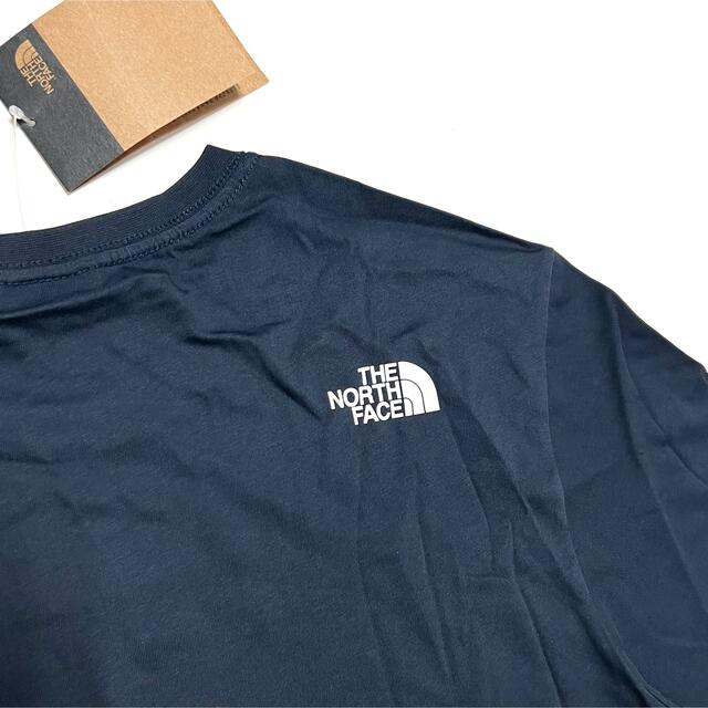 THE NORTH FACE(ザノースフェイス)のL 新品 海外限定 ノースフェイス センター ロゴ Tシャツ 紺 TEE メンズのトップス(Tシャツ/カットソー(半袖/袖なし))の商品写真