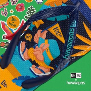 ハワイアナス(havaianas)のhavaianas✖️New Era ビーチサンダル 27cm(ビーチサンダル)