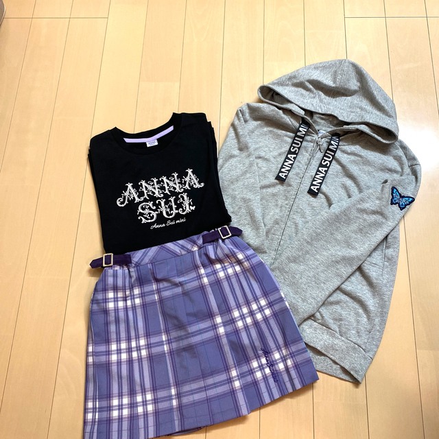 ANNA SUI mini(アナスイミニ)の【ご専用】ANNA SUImini140.150【新品＆極美品】♡3点♡ キッズ/ベビー/マタニティのキッズ服女の子用(90cm~)(Tシャツ/カットソー)の商品写真