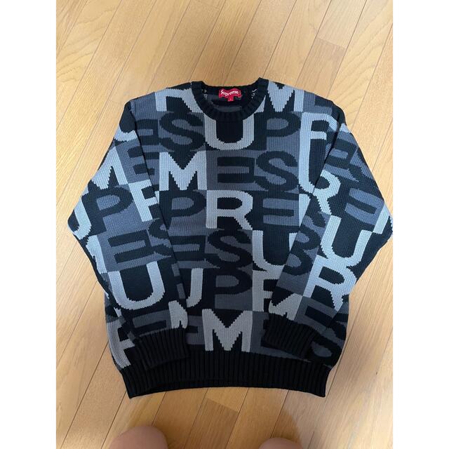 2018FW 美品 Supreme Big Letters Sweater L