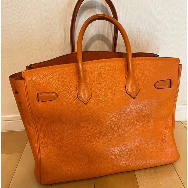 Hermes(エルメス)のチャッピー様専用　エルメス バーキン35 トゴ オレンジ □F金具  レディースのバッグ(ハンドバッグ)の商品写真