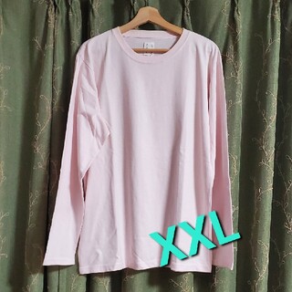うすピンクのロングTシャツ(Tシャツ/カットソー(七分/長袖))