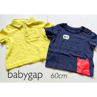 ギャップキッズ(GAP Kids)の【新品未使用】baby gap/半袖/ポロシャツ/Tシャツ/60cm(Ｔシャツ)