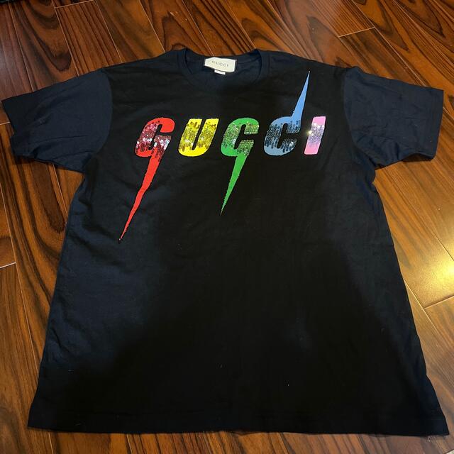 GUCCI スパンコール ロゴ Ｔシャツ | フリマアプリ ラクマ