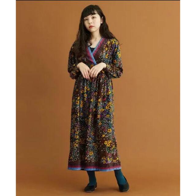 Dot&Stripes CHILDWOMAN(ドットアンドストライプスチャイルドウーマン)の新品未使用 Dot＆Stripes CHILDWOMAN レトロ ワンピース レディースのワンピース(ロングワンピース/マキシワンピース)の商品写真