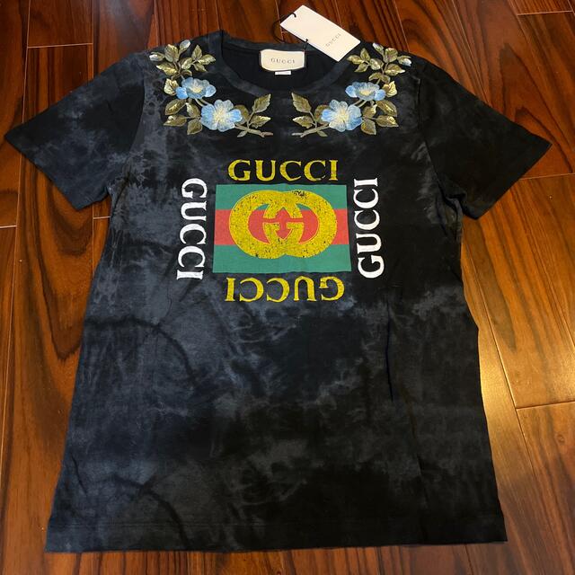 Gucci(グッチ)のGUCCI フローラル ヴィンテージ加工 Tシャツ　新品未使用 メンズのトップス(Tシャツ/カットソー(半袖/袖なし))の商品写真