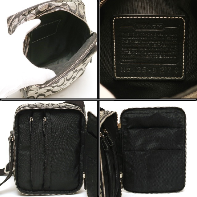 COACH - 【美品】◇コーチ◇ シグネチャー / キャンバス×レザー COACH - 【美品】◇コーチ◇ シグネチャー / キャンバス×レザー