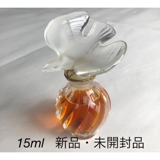 NINA RICCI(ニナリッチ)の新品未開封 15ml レールデュタン 香水 パルファム  ラリックボトル 一羽鳩 コスメ/美容の香水(香水(女性用))の商品写真