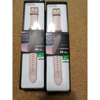 エレコム(ELECOM)の【2本】エレコム Apple Watch 用 アップルウォッチ バンド ピンク(ネックストラップ)