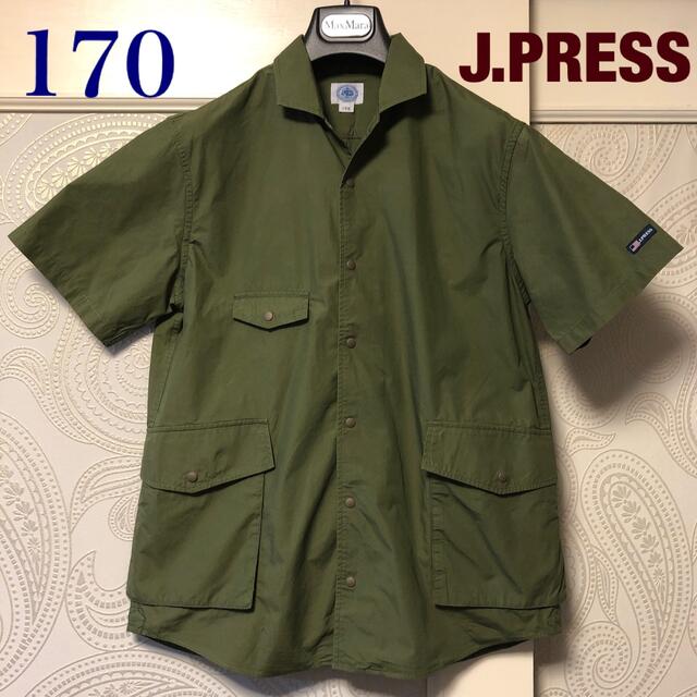 J.PRESS(ジェイプレス)の170センチ　ジェイプレスJ.press  スナップボタン♪半袖シャツジャケット キッズ/ベビー/マタニティのキッズ服男の子用(90cm~)(ブラウス)の商品写真