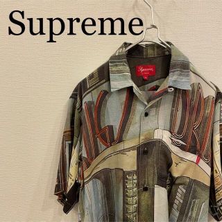 シュプリーム(Supreme)の美品 supreme drugs rayon shirt レーヨンシャツ(シャツ)