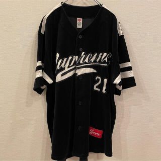 Supreme - 美品 Supreme ベロア ベースボールシャツ シュプリーム 人気 ...