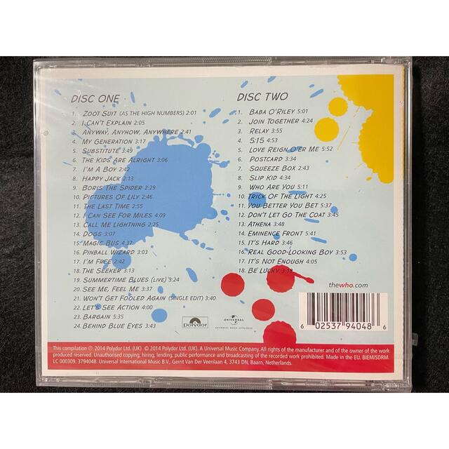 匿名配送 未開封 The Who Hits 50 ザ・フー ヒッツ50 輸入盤 エンタメ/ホビーのCD(ポップス/ロック(洋楽))の商品写真