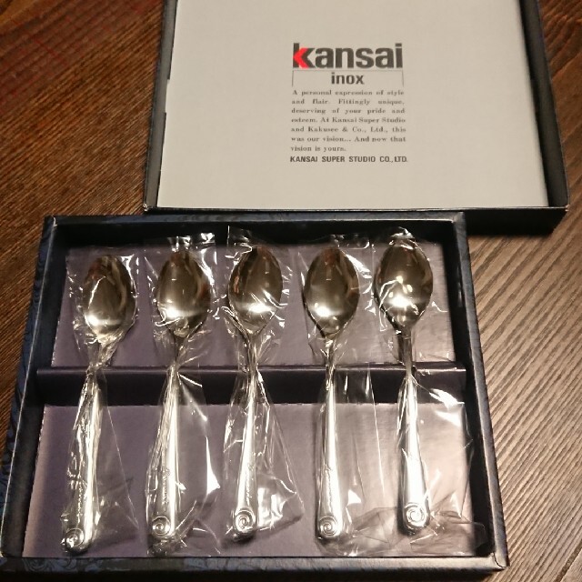 Kansai Yamamoto(カンサイヤマモト)のKANSAI 山本寛斎 コーヒースプーン5本セット カトラリー インテリア/住まい/日用品のキッチン/食器(カトラリー/箸)の商品写真