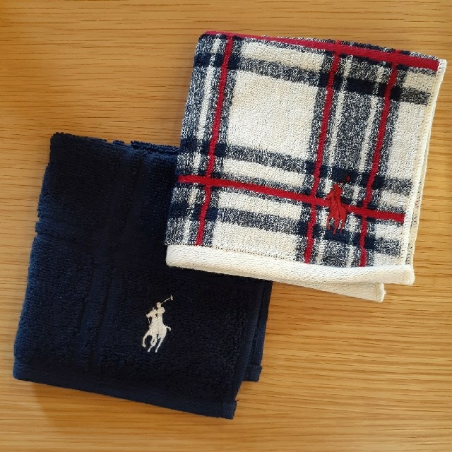 POLO RALPH LAUREN(ポロラルフローレン)のPOLO RALPH LAUREN タオルハンカチ メンズ 2点セット メンズのファッション小物(ハンカチ/ポケットチーフ)の商品写真