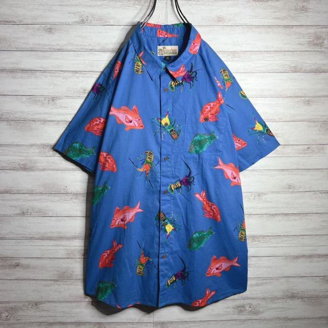入手困難!!】パタゴニア ✈︎アロハシャツ パタロハ 魚柄 エビ柄 ゆる