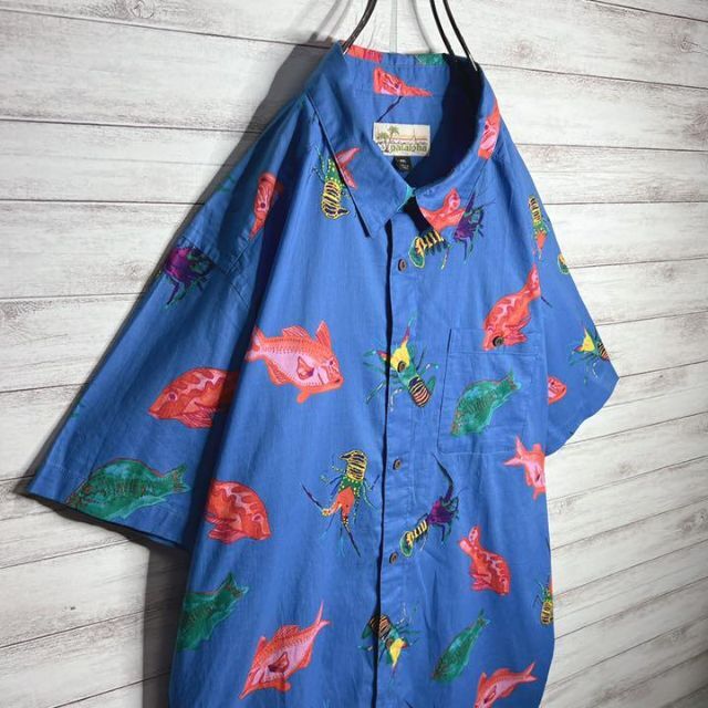 入手困難!!】パタゴニア ✈︎アロハシャツ パタロハ 魚柄 エビ柄 ゆる