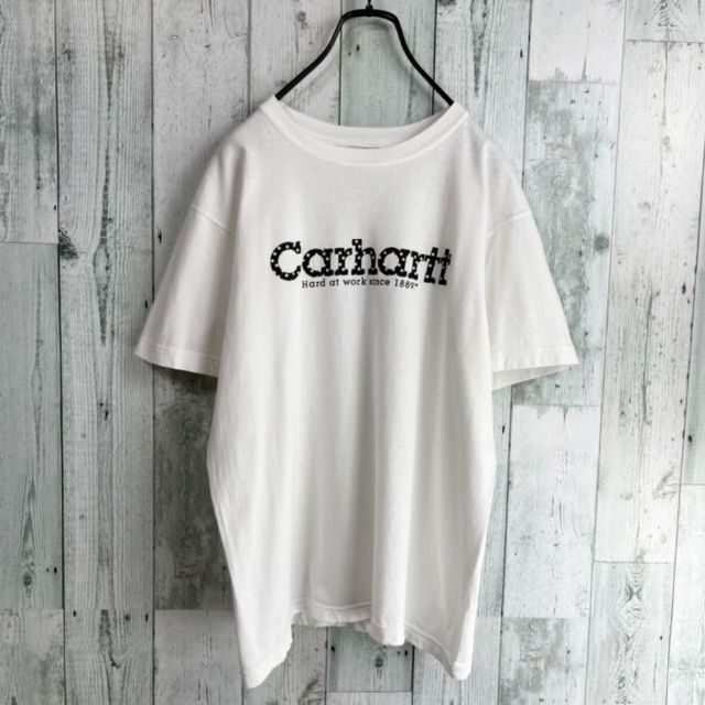 carhartt(カーハート)の90's carharrt カーハート  スターセンターロゴ　Tシャツ メンズのトップス(Tシャツ/カットソー(半袖/袖なし))の商品写真