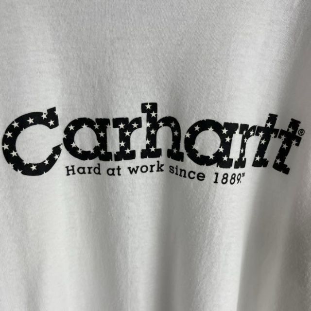 carhartt(カーハート)の90's carharrt カーハート  スターセンターロゴ　Tシャツ メンズのトップス(Tシャツ/カットソー(半袖/袖なし))の商品写真