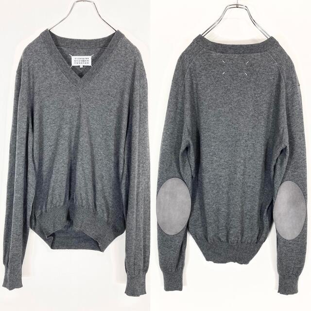 Maison Margiela エルボーパッチ ニットセーター グレーM - trident