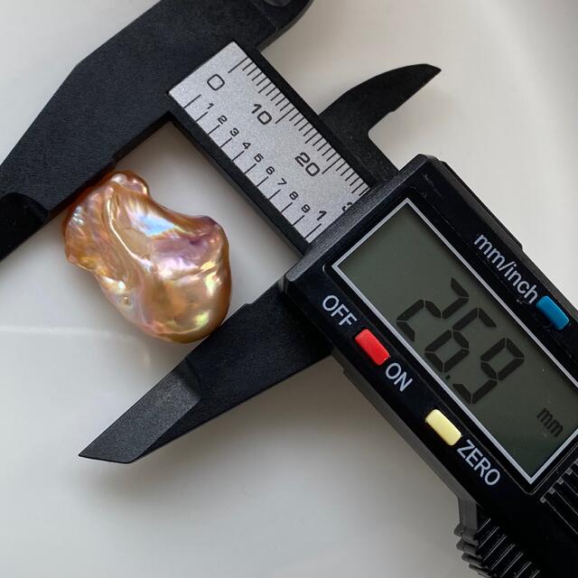 本真珠 淡水バロックパールルース 虹色 - ネックレス