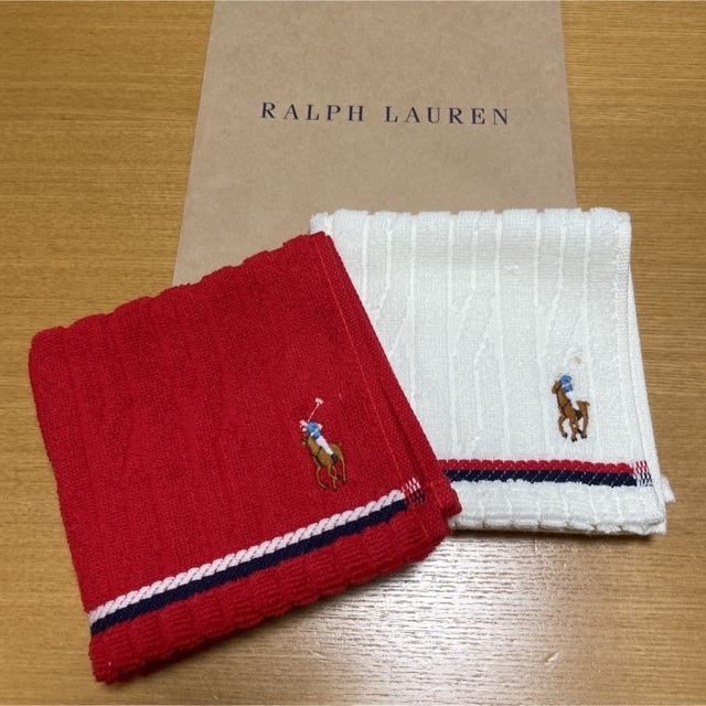 Ralph Lauren(ラルフローレン)の新品　ラルフローレン　ハンドタオル　チェック　10枚 レディースのファッション小物(ハンカチ)の商品写真