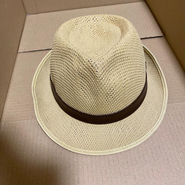 帽子　麦わら帽子　シンプル レディースの帽子(麦わら帽子/ストローハット)の商品写真