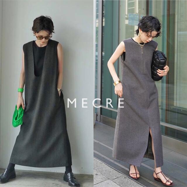 MECRE 完売品 ヘリンボーンノースリ2wayワンピース MECRE 完売品 ヘリンボーンノースリ2wayワンピース