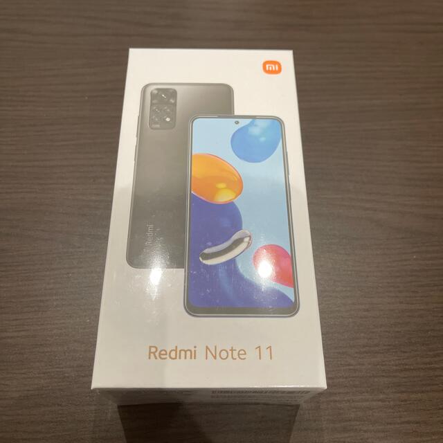 ANDROID(アンドロイド)のXiaomi Redmi Note11 グラファイトグレー スマホ/家電/カメラのスマートフォン/携帯電話(スマートフォン本体)の商品写真