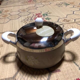 【未使用・古品】アルミホーロー製 鍋(鍋/フライパン)