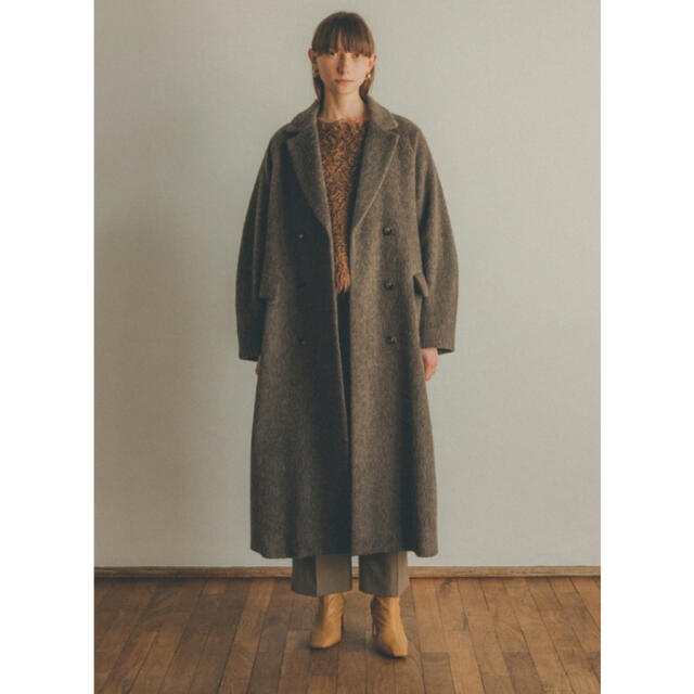 CLANE DOUBLE WOOL LONG COAT 22AW 1 ピンク