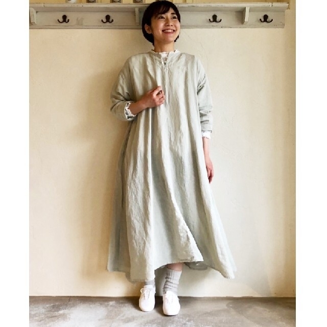 nest Robe - ネストローブ♡リネン近江晒タックフレア2wayワンピースの ...