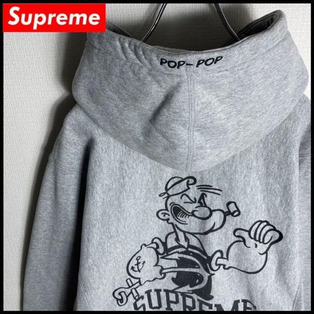 supreme シュプリーム ポパイ コラボ パーカー