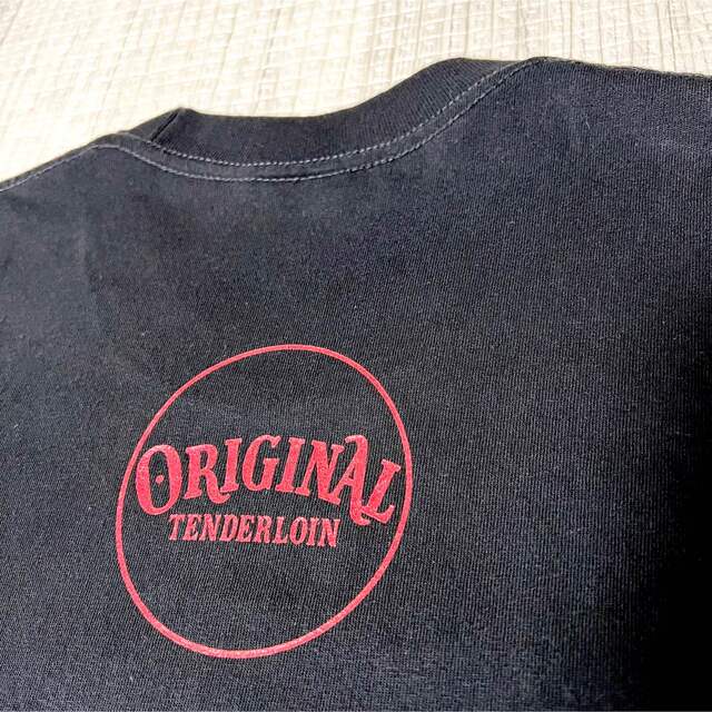 人気品! TENDERLOIN 半袖 Tシャツ TEE PC ブラック 黒赤 L