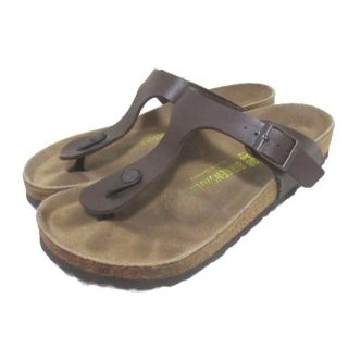 ビルケンシュトック(BIRKENSTOCK)のビルケンシュトック ギゼ サンダル トング ブラウン 茶 24.5cm シューズ(サンダル)